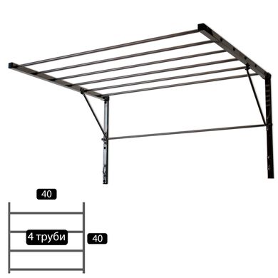 Настенная складная сушилка для белья из нержавеющей стали | 40x40 см